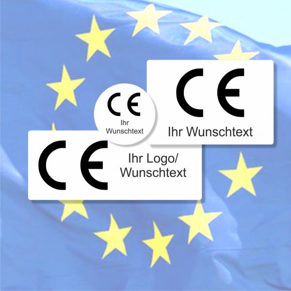 CE Etiketten auch mit Ihrem Logo